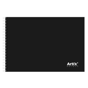 Bloc desen cu spira si coperta neagra A4 110g 80 file Artix PB345