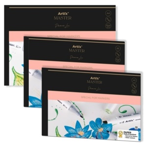 Bloc desen lipit Marker 190g 30 file Artix