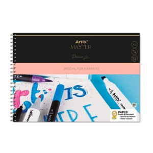 Bloc desen Marker cu spira A5 21x14,5cm 190g 30 file Artix PB311 - Img 1