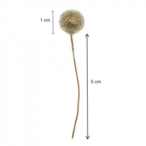 Bobite aurii glazurate 1cm cu tija 20/set - Img 2