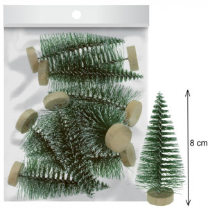 Brad sarma verde nins cu suport lemn 8cm 359013 - Img 2