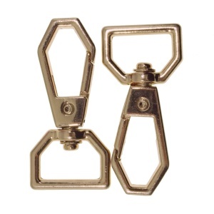 Carabina metal aurie pentru geanta 2x4,5cm 2/set