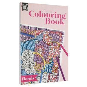 Carte de colorat 22x29,7cm 64 pagini flori Creative Craft CR5013/GE