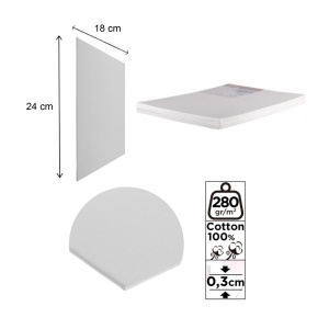Carton panzat 18x24x0,3cm 280g 6/set Artix PP95-1824-6 - Img 2