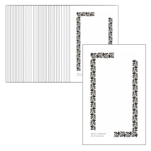 Cartonas martisor model-71 motive traditionale din Transilvania 9x5,4cm 50/set