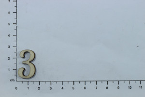 Cifra placaj -3- 2,5cm 5/set - Img 2