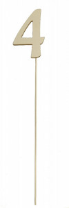 Cifra placaj pe bat 10cm - 4