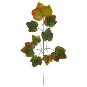 Creanga cu frunze vita de vie verde/galben/ruginiu 58cm
