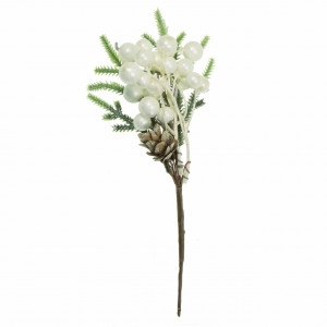 Crenguta molid cu bobite ivoar si con 23cm