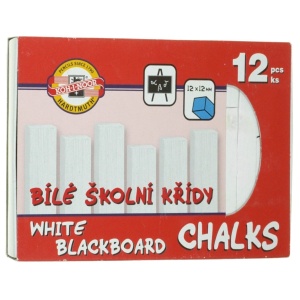 Creta patrata alba 1,2x1,2x10cm 12/set Koh-I-Noor K111 505