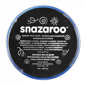 Culoare pictat fata negru 18ml Snazaroo