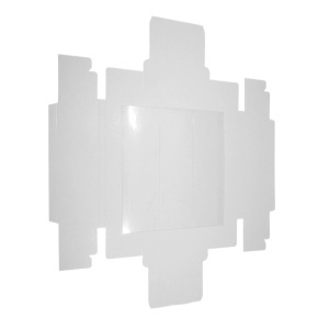 Cutie carton alb cu fereastra acetofan 12x20x6cm CUH-RECWIN1810whi - Img 2