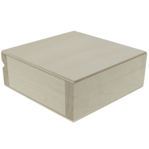 Cutie lemn patrata 9,8x9,8x3,7cm PZ264