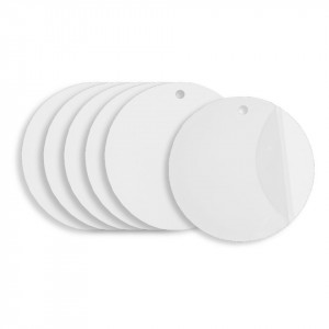 Disc plexiglas transparent cu gaura 4cm 6/set