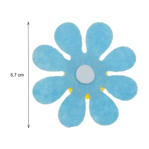 Floare/copac/fluture pasla cu adeziv multicolor 5-7,5cm 6/set Fiorello GR-NP332 - Img 2