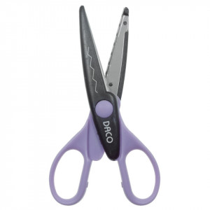 Foarfeca cu model maner lila/negru model-10 16cm Daco FF420