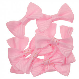 Fundita textil roz 4cm 10/set