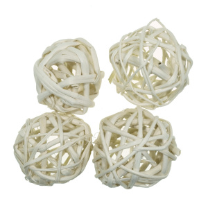 Glob ratan crem 4cm 4/set