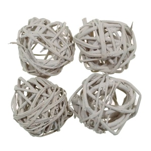Glob ratan gri 3cm 4/set