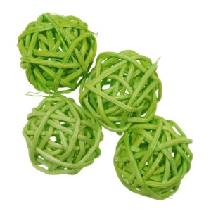 Glob ratan verde deschis 3cm 4/set