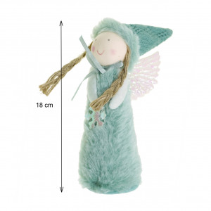 Inger fetita textil verde 18cm - Img 2
