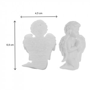Inger rasina alb model-4 ingenunchiat 4,5x1,8x6,8cm DD56443 - Img 2