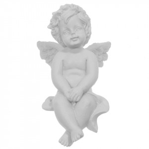 Inger rasina alba model-4 asezat 4,2x5,3x6,2cm DD50596