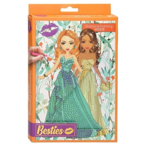 Jurnal dictando pictura cu diamante A5 104 file Besties-1 Creative Craft 140008