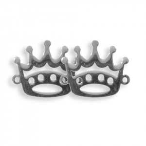 Link metalic inox coroana 21x17mm 2/set