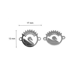 Link metalic inox lebada 17x13mm 5/set - Img 2
