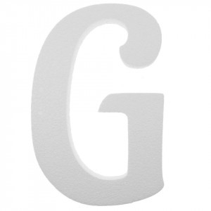Litera polistiren dens -G- 18x11,5x2cm font Aladin