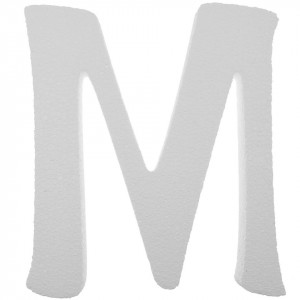 Litera polistiren dens -M- 30x26x2cm font Aladin