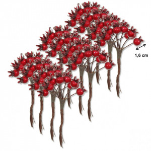 Macese rosii mici 1,6cm CH-213 - Img 3