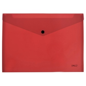Mapa plastic plic rosu cu capsa A4 Daco MP120R