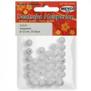 Margele lemn rotunde 12mm 35/set Meyco 312 - Img 4