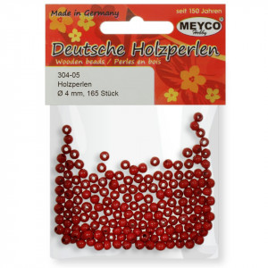 Margele lemn rotunde 4mm 165/set Meyco 304 - Img 6
