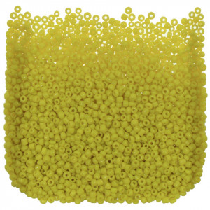 Margele nisip rotunde galben lucios 2mm 60g