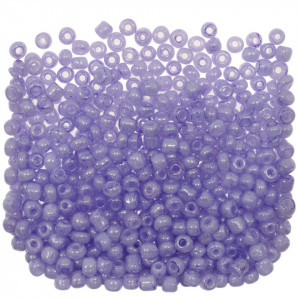 Margele nisip rotunde mov deschis perlat lucios 4mm 60g