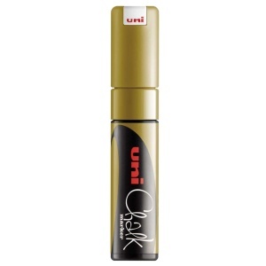 Marker creta auriu varf tesit 8mm Uni Chalk PWE-8K m1111 - Img 2