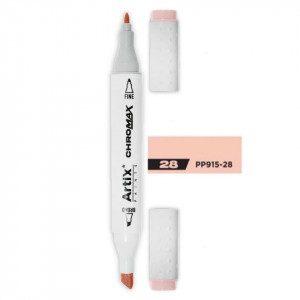 Marker pe baza de alcool cu 2 capete varf rotund si tesit 1mm/2-5mm Artix PP915 - Img 17