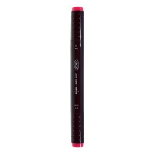 Marker pe baza de alcool cu 2 capete varf rotund si tesit 1mm/2-5mm Daco rosu 10 MK600R