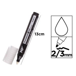 Marker permanent alb varf 2-3mm MP PE486-0 - Img 2