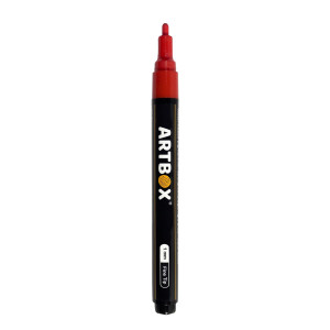 Marker vopsea acrilica varf 1mm Artbox AX5010R233 rosu - Img 2