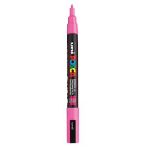 Marker vopsea pe baza de apa varf 0,9-1,3mm Uni Posca pc-3m - Img 7