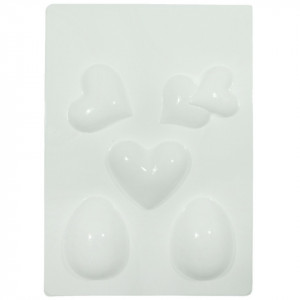 Matrita plastic 3 inimi si 2 oua 4,7-6,5cm 196