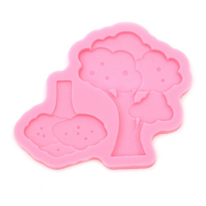 Matrita silicon copaci 15,6x12,5x0,9cm 824947 roz