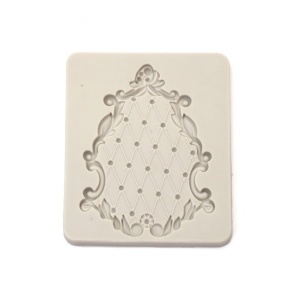Matrita silicon dreptunghiulara decor 12,1x14,1x0,9cm 825463 gri
