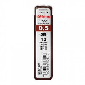 Mina creion mecanic 2B 0,5mm 12/set Rotring
