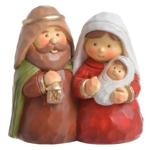 Miniatura Sfanta familie din ceramica model 1 5,4x5cm Canea 270CAN120