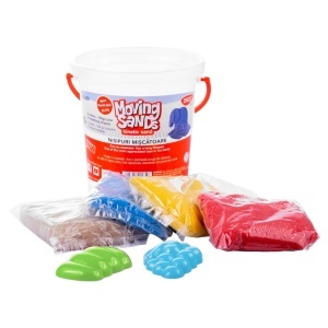 Nisip kinetic 4 culori + 2 forme plastic 400g Daco NS400